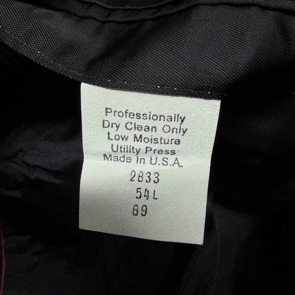 Alexander Lloyd Mens Black Wool Crepe Blazer Sport Coat 54L Made in USA